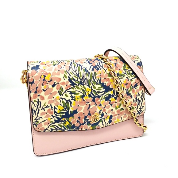 TORY BURCH ROBINSON CONVERTIBLE FLOWER PRINT - Picture 2 of 6